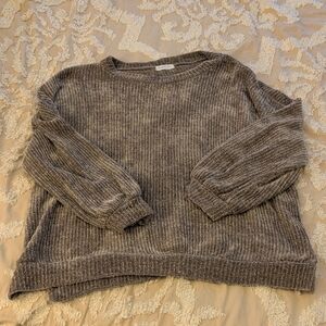 First Love Heathered Gray Women's Sweater